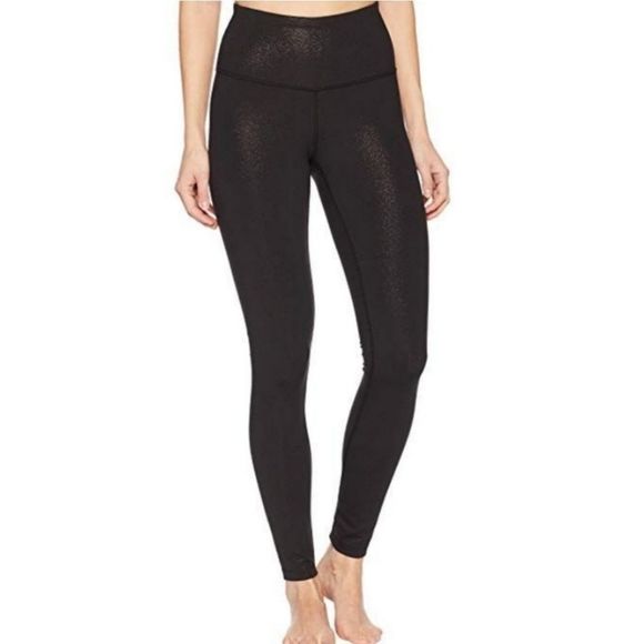 The North Face Motivation High-Rise Leggings/Tights Black Silver Sparkle‎ Large - Picture 1 of 11